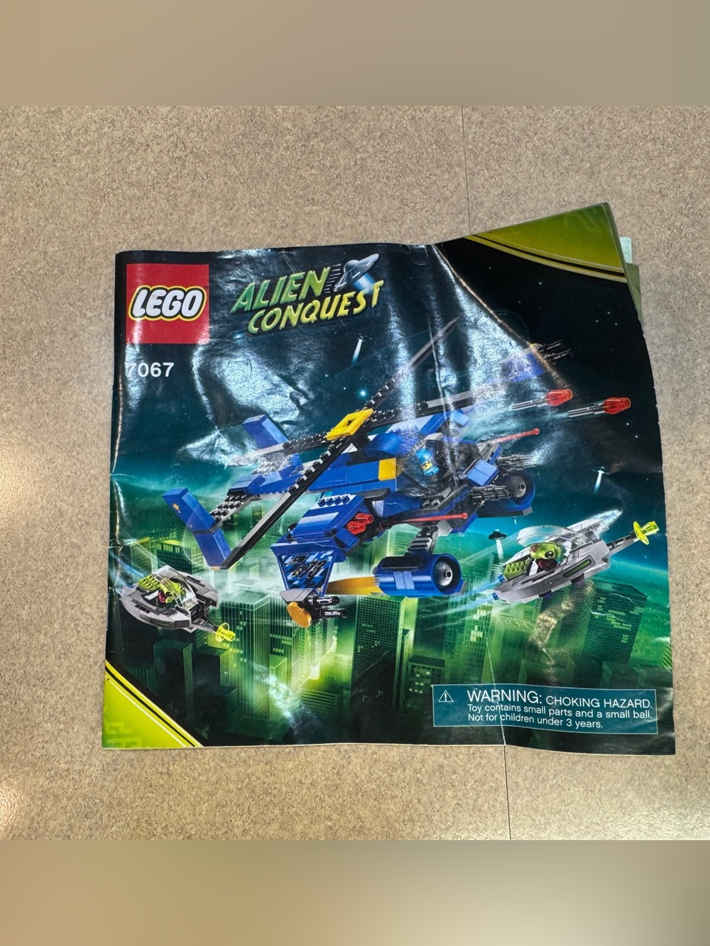 Lego Alien Conquest 7067 Instruction Manual Book Only Jet Copter